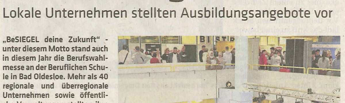 Eine Messe der kurzen Wege Berufliche Schule des Kreises Stormarn in Bad Oldesloe